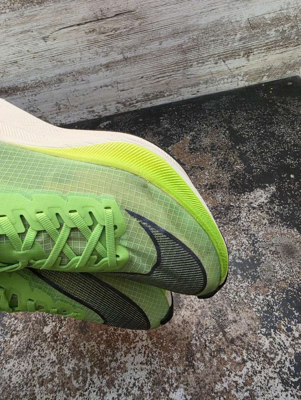 Mens Nike Vaporfly NEXT% Running Shoes Sz 6.5 Eur 39 AO4568 300 Electric Green